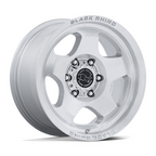 Black Rhino Hard Alloys BR031 SOL 17x8 6x135 +38mm Gloss Silver with Machined Face Wheel