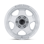 Black Rhino Hard Alloys BR031 SOL 17x8 6x135 +38mm Gloss Silver with Machined Face Wheel