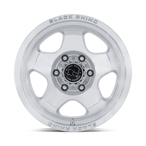 Black Rhino Hard Alloys BR031 SOL 17x8 Wheel - Gloss Silver with Machined Face, 5x110 Bolt Pattern, +38 Offset