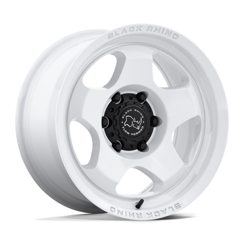 Black Rhino Hard Alloys BR031 SOL 17x9 Inch Wheel with 6x139.7 Bolt Pattern and +12 Offset in White