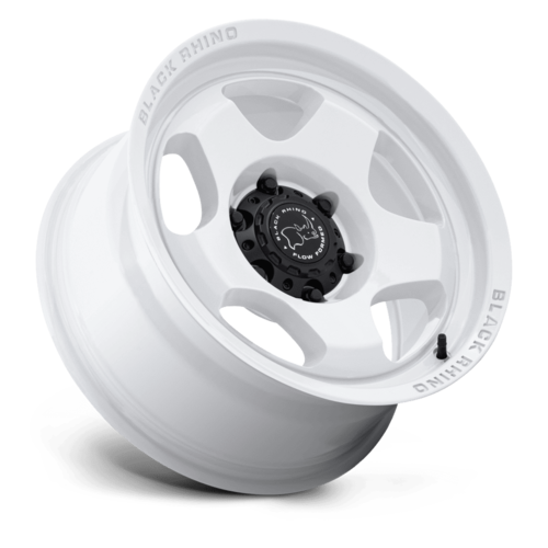 Black Rhino Hard Alloys BR031 SOL 17x9 Inch Wheel with 6x139.7 Bolt Pattern and +12 Offset in White