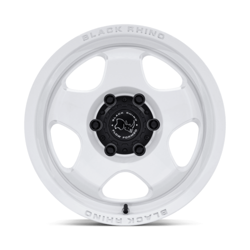 Black Rhino Hard Alloys BR031 SOL 17x9 Gloss White Wheel with 6x120 Bolt Pattern and +12 Offset
