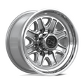 Black Rhino Hard Alloys BR032 ECHO 18x9 Gloss Silver Machined Face Wheel