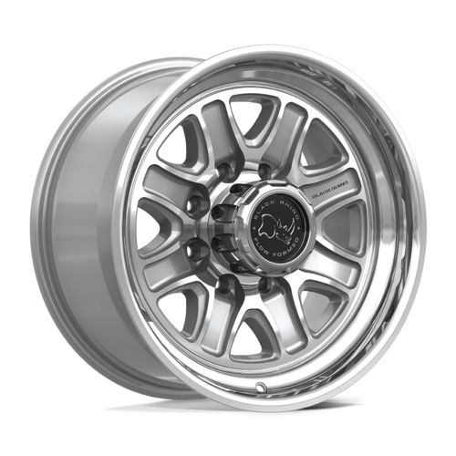 Black Rhino Hard Alloys BR032 ECHO 18x9 Inch Gloss Silver Machined Face Wheel