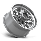Black Rhino Hard Alloys BR032 ECHO 18x9 Gloss Silver with Machined Face Wheel