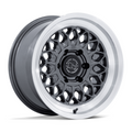 Black Rhino Hard Alloys BR034 GRAZ 17x8.5 Gloss Gunmetal with Machined Lip