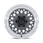 Black Rhino Hard Alloys BR034 GRAZ 17x8.5 Inch Gloss Gunmetal Wheel with Machined Lip