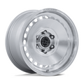 Black Rhino Hard Alloys Basin 17x8 Inch Gloss Silver with Machined Face Wheel - 6x139.7 Bolt Pattern, +32 Offset