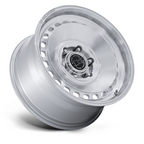 Black Rhino Hard Alloys Basin 17x8.5 Inch Gloss Silver Machined Face Wheel with 6x139.7 Bolt Pattern and +25 Offset
