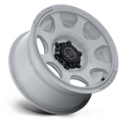 Black Rhino Hard Alloys Tembo 17x8.5 inch GraySpace Wheel with 5x127 Bolt Pattern and 71.50mm Center Bore