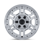 Black Rhino Hard Alloys Vanguard 20x9 Gloss Silver with Machined Face Wheel