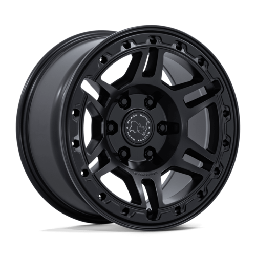 Black Rhino Hard Alloys Vanguard 17x8.5 Matte Black Wheel with 6x130 Bolt Pattern and +25 Offset
