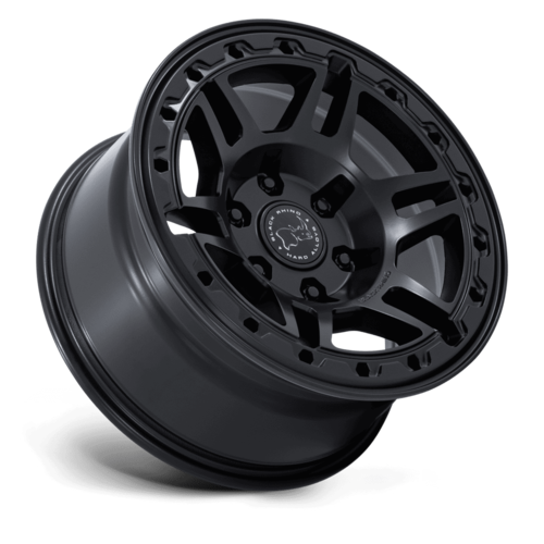 Black Rhino Hard Alloys Vanguard 17x8.5 Matte Black Wheel with 6x139.7 Bolt Pattern and +0 Offset