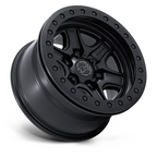 Black Rhino Hard Alloys ECHO TRAIL LOCK 17x8.5 Matte Black Beadlock Wheel with 6x135 Bolt Pattern and +25 Offset