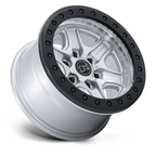 Black Rhino Hard Alloys ECHO Trail Lock 18x9 Inch Beadlock Wheel with Hyper Silver Machined Finish
