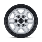 Black Rhino Hard Alloys ECHO Trail Lock Beadlock Wheel 18x9 - 6x135 Bolt Pattern, +12 Offset, Silver Machined Finish