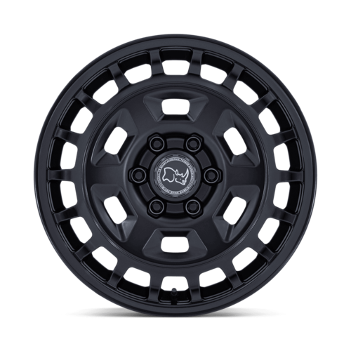 Black Rhino Hard Alloys BR405 ROVER 18x8 Matte Black with Gloss Black Lip Wheel