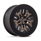Black Rhino Hard Alloys BR406 Rockledge 20x8.5 Matte Bronze Wheel with 5x139.7 Bolt Pattern and +35 Offset