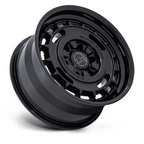 Black Rhino Hard Alloys BR600 VAGABOND 17x8 Matte Black with Gloss Black Lip Wheel