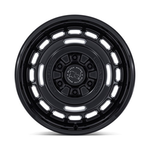 Black Rhino Hard Alloys BR600 VAGABOND 17x8 Matte Black with Gloss Black Lip Wheel