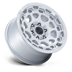 Black Rhino Hard Alloys BR026 Congo 17x8.5 Inch Wheel in Gloss Silver with Machined Face, 5x114.3 Bolt Pattern, +35 Offset