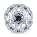 Black Rhino Hard Alloys Congo 17x8.5 Alloy Wheel with Gloss Silver Machined Finish and 6x139.7 Bolt Pattern