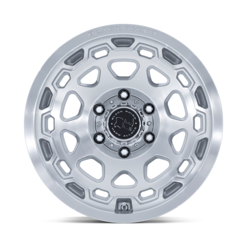 Black Rhino Hard Alloys Congo 17x8.5 Alloy Wheel with Gloss Silver Machined Finish and 6x139.7 Bolt Pattern