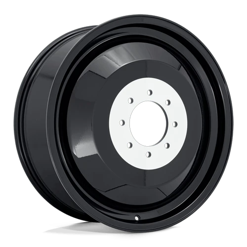 FUEL CIRCUIT D912 DUALLY WHEELS 8X200 - GLOSS SILVER W/ MACHINED FACE