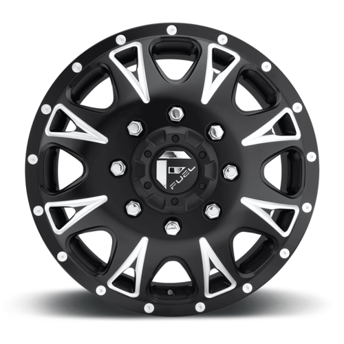 Fuel 1PC D513 Throttle 17x6.5 Matte Black Milled Wheel with 8x165.1 Bolt Pattern and +129 Offset