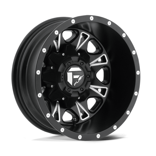 Fuel 1PC D513 Throttle 17x6.5 Matte Black Milled Wheel with 8x165.1 Bolt Pattern and -140 Offset