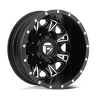 Fuel 1PC D513 Throttle 17x6.5 Inch Matte Black Milled Wheel with 8x210 Bolt Pattern and -140 Offset