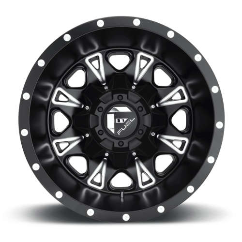 Fuel 1PC D513 Throttle 17x6.5 Inch Matte Black Milled Wheel with 8x200 Bolt Pattern and -140 Offset
