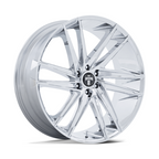 DUB 1PC DC275 BLAZE 24x10 Chrome Wheel with 6x135 Bolt Pattern and 87.10mm Center Bore