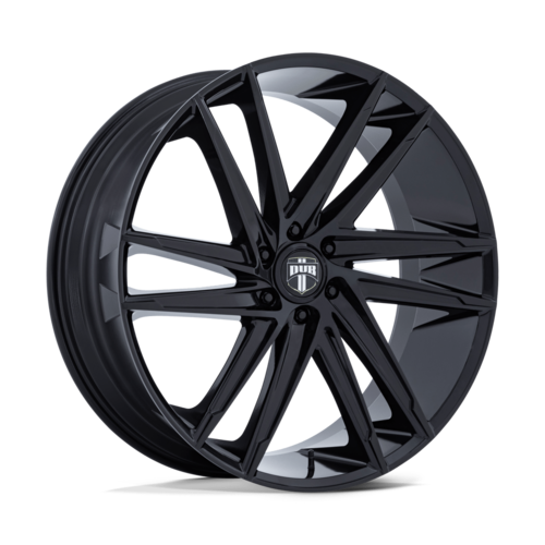 DUB 1PC DC275 BLAZE 24x10 Inch Gloss Black Alloy Wheel with 6x139.7 Bolt Pattern and +25 Offset