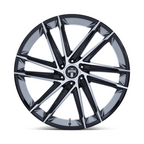 DUB 1PC DC275 BLAZE 26x10 Inch Gloss Black Machined Face Wheel with 6x139.7 Bolt Pattern and +25 Offset
