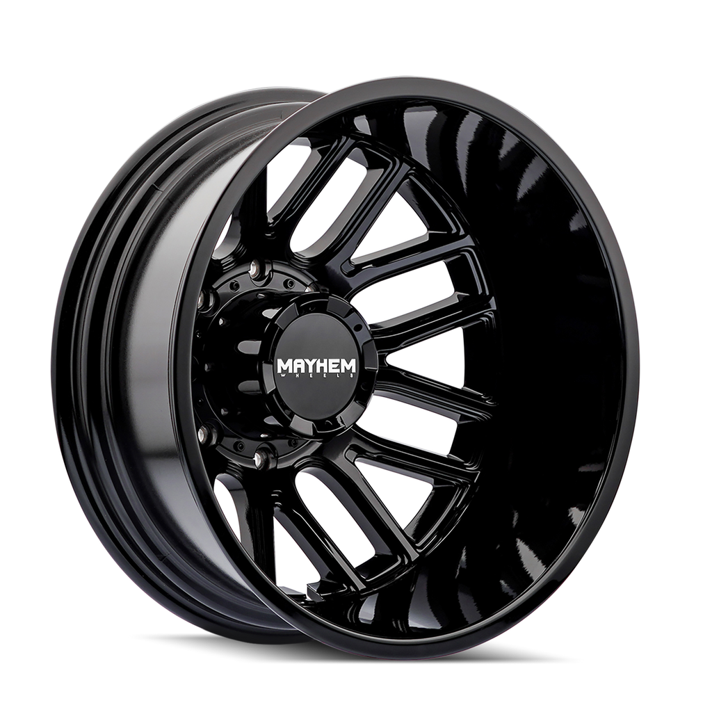 20X8.25 MAYHEM COGENT DUALLY 8107D WITH 8X200 BOLT PATTERN - GLOSS BLACK