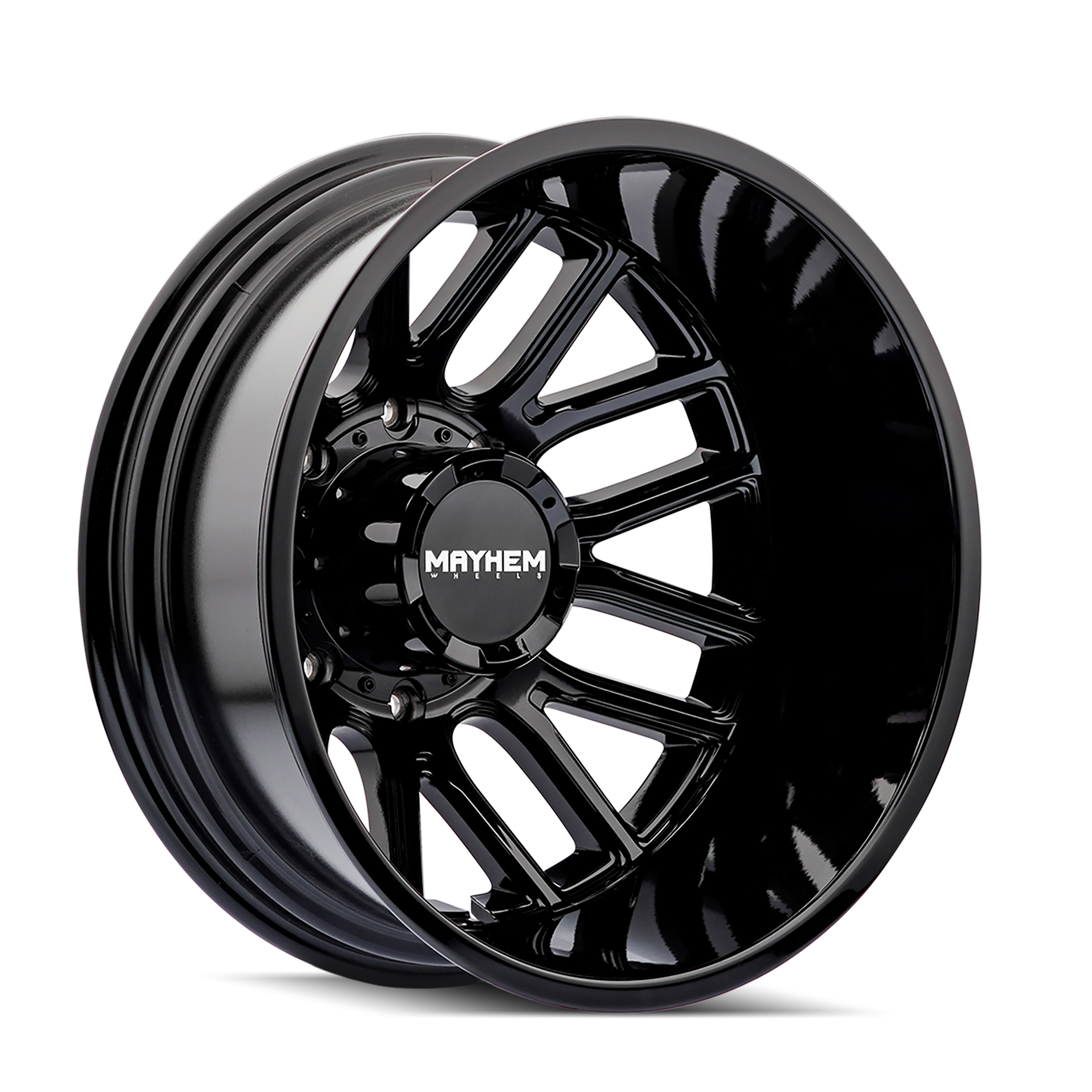 20X8.25 MAYHEM COGENT DUALLY 8107D WITH 8X200 BOLT PATTERN - GLOSS BLACK