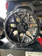 20X10 LOCK OFF-ROAD MATRIX WHEELS 6X5.5(139.7) & 6X135 -12 OFFSET - MATTE BLACK