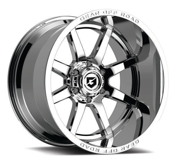 22X12 GEAR 762C PIVOT 8X6.5 -44 Offset - Set of 4