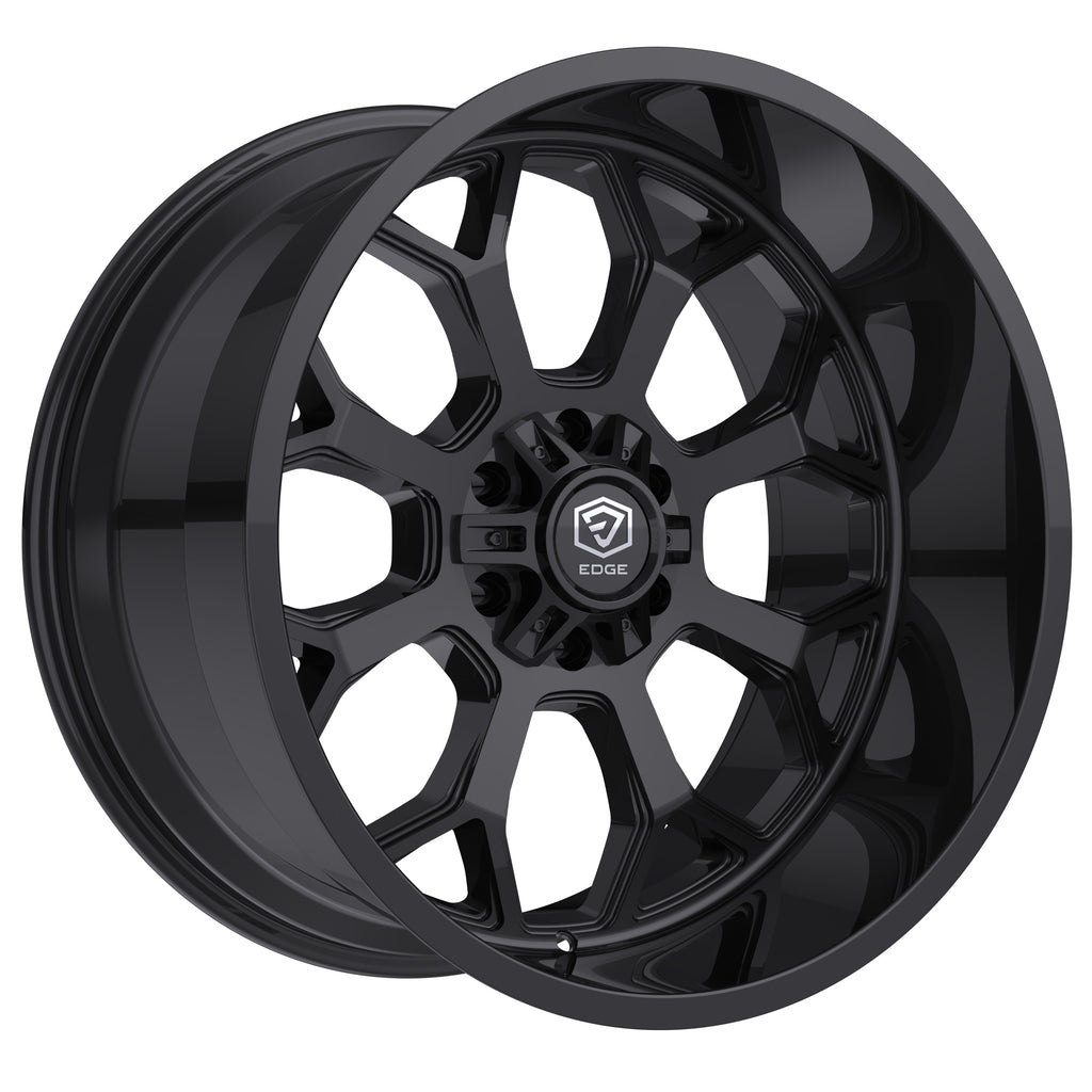 Edge Off Road 301B 22x12 Cast Aluminum Wheel with 5x5.00 / 5x5.50 Bolt Pattern -44mm Offset