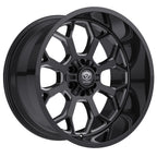 Edge Off Road 301BM 22x12 Cast Aluminum Wheel with 6x135 and 6x5.50 Bolt Patterns, -44 Offset