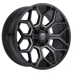 Edge Off Road 302BM 20x9 Cast Aluminum Wheel with 5x5.00 / 5x5.50 Bolt Pattern and +00 Offset