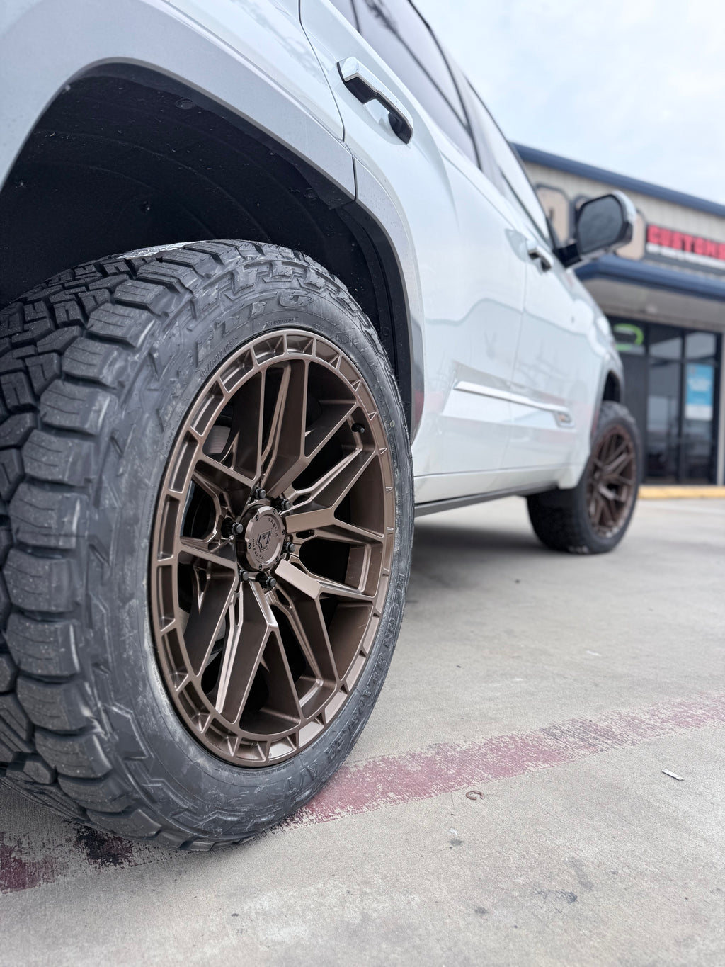 2022-2026 TOYOTA SEQUOIA WITH 22X12 ARENA WHEELS, 305/45R22 NITTO RECON AT TIRES AND 1.75” LEVELING KIT - GALLERY