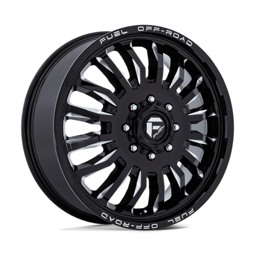 Fuel 1PC ARC Dually 22x8.25 Inch Gloss Black Milled Wheel - 8x165.1 Bolt Pattern, +104 Offset