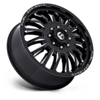 Fuel 1PC D868 ARC Dually 22x8.25 Inch Gloss Black Milled Wheel with 8x200 Bolt Pattern and 142mm Center Bore