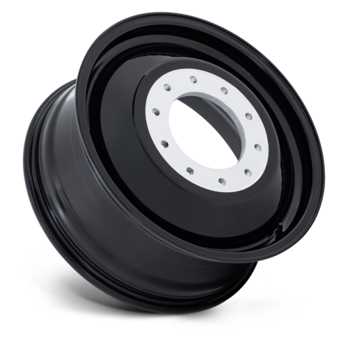 Fuel 1PC D503 DUALLY INNER 24x8.25 Inch Gloss Black Wheel with 10x225 Bolt Pattern and +118 Offset