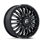 Fuel 1PC D868 ARC Dually 22x8.25 Inch Gloss Black Milled Wheel with 10x225 Bolt Pattern and +104 Offset