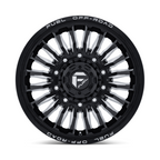 Fuel 1PC D868 ARC Dually 22x8.25 Inch Gloss Black Milled Wheel with 10x225 Bolt Pattern and +104 Offset