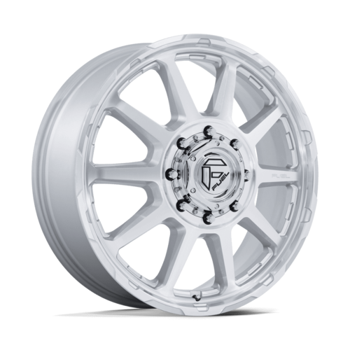 Fuel 1PC D912 Circuit Dually 22x8.25 Inch Wheel with Gloss Silver Machined Face