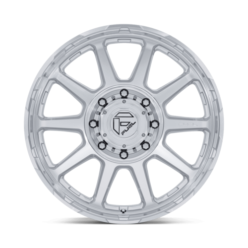 Fuel 1PC D912 Circuit Dually 24x8.25 Inch Wheel with Gloss Silver Machined Finish